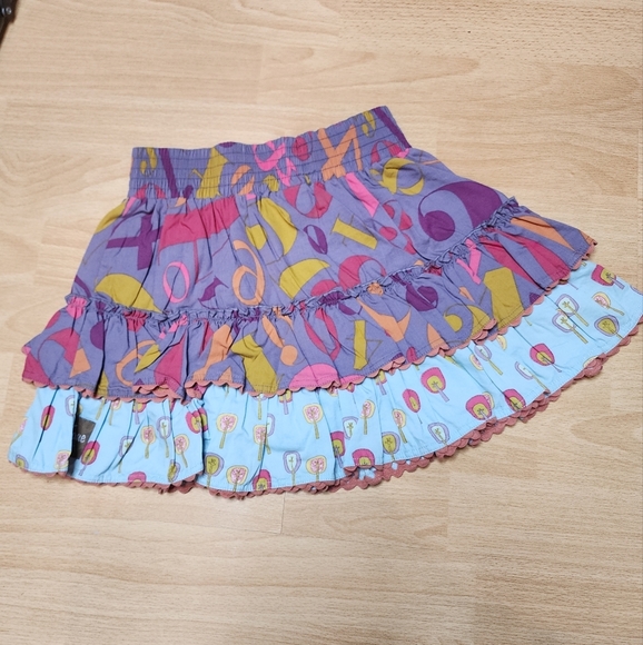 Matilda Jane Character Counts Numbers Printed Tiered Pull On Skirt Size 4 - Picture 11 of 15